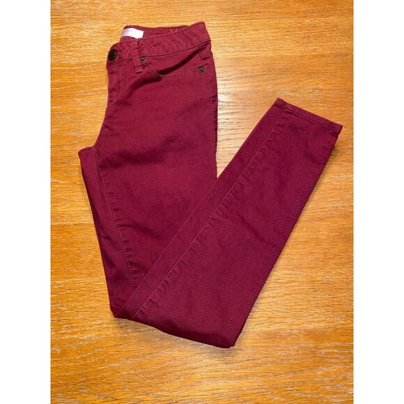 Red Slim Fit Pants By No Boundaries Size 1 - Picture 4 of 4